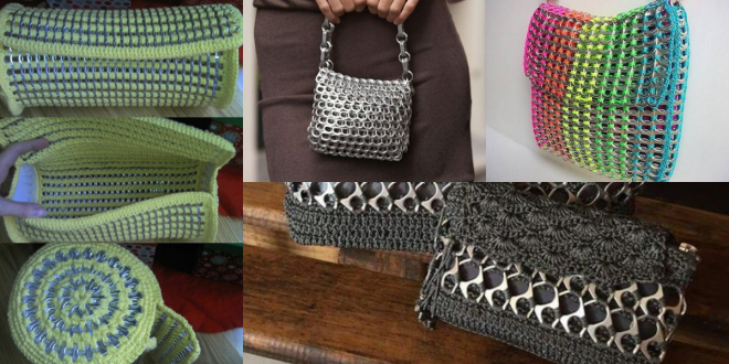 diy aluminum pop tab handbag