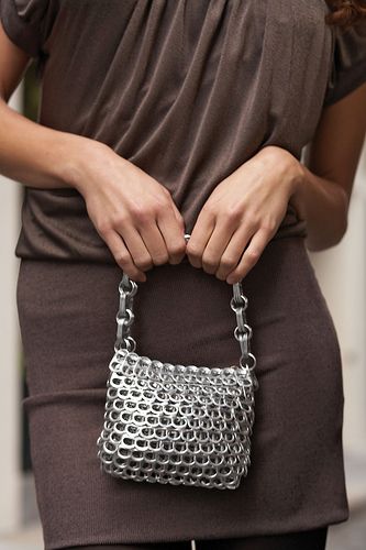 diy aluminum pop tab handbag