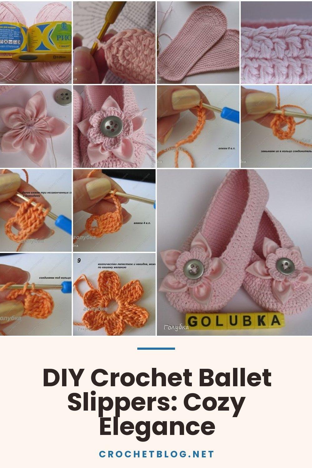 DIY Crochet Ballet Slippers: Cozy Elegance