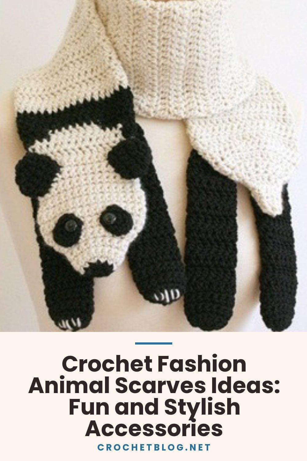 Crochet Fashion Animal Scarves Ideas: Fun and Stylish Accessories