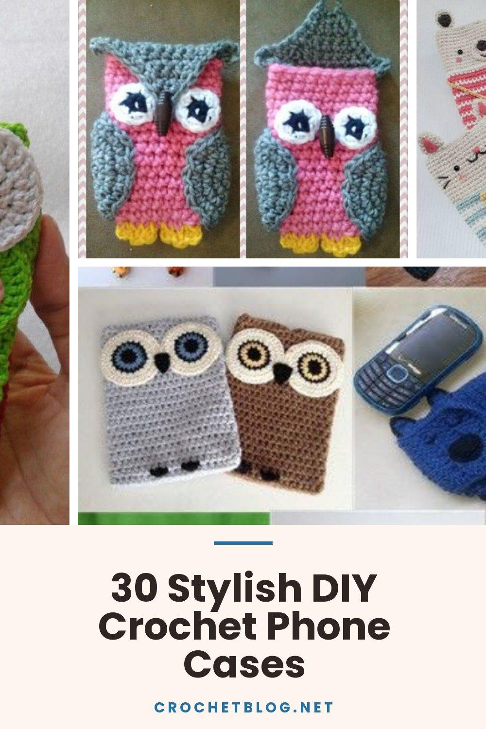 30 Stylish DIY Crochet Phone Cases