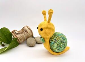 diy crochet snail 7