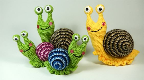 diy crochet snail 8