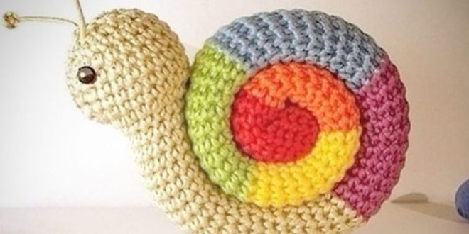diy crochet snail amigurumi free pattern 2