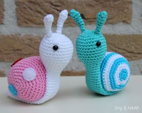 diy crochet snail