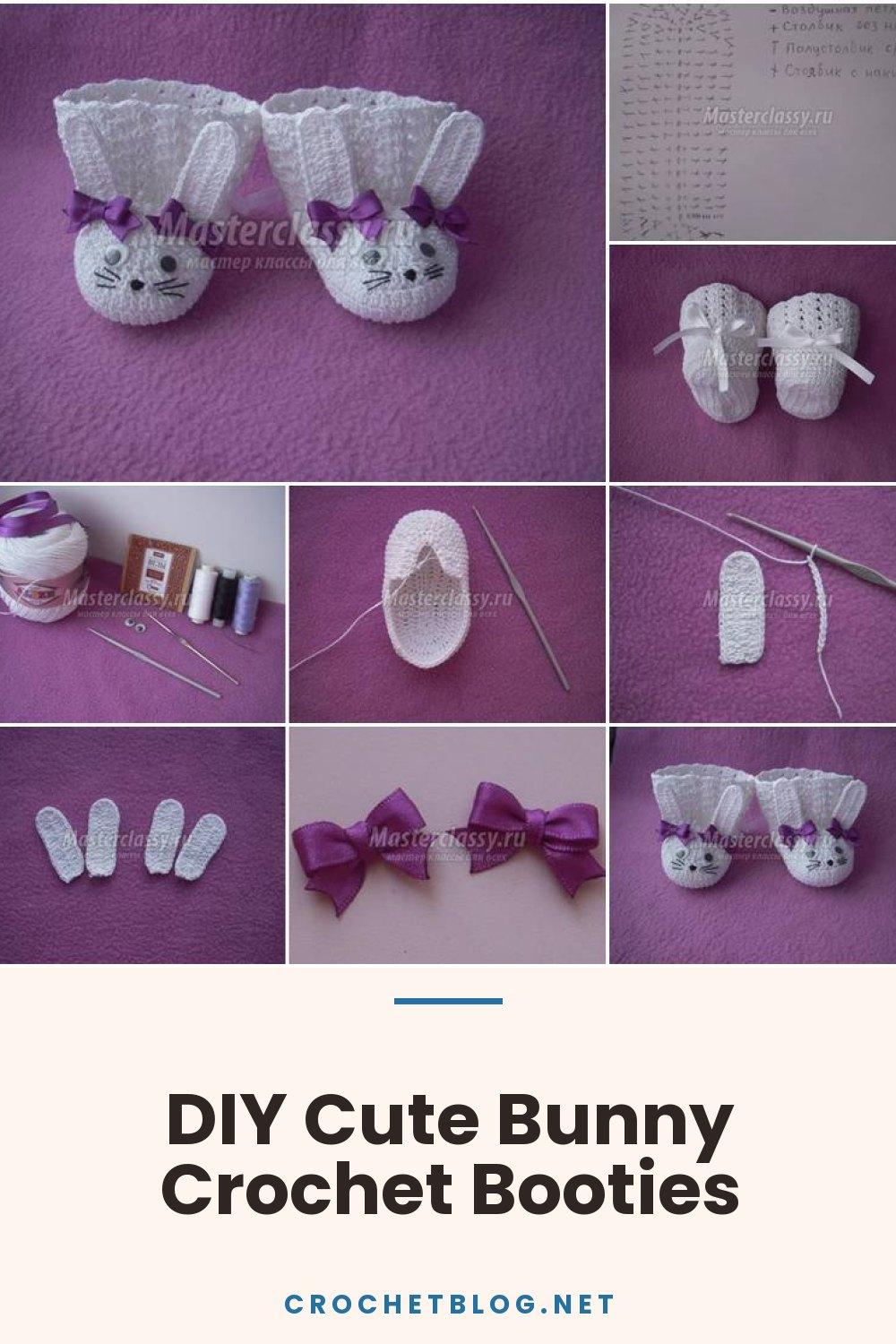 DIY Cute Bunny Crochet Booties