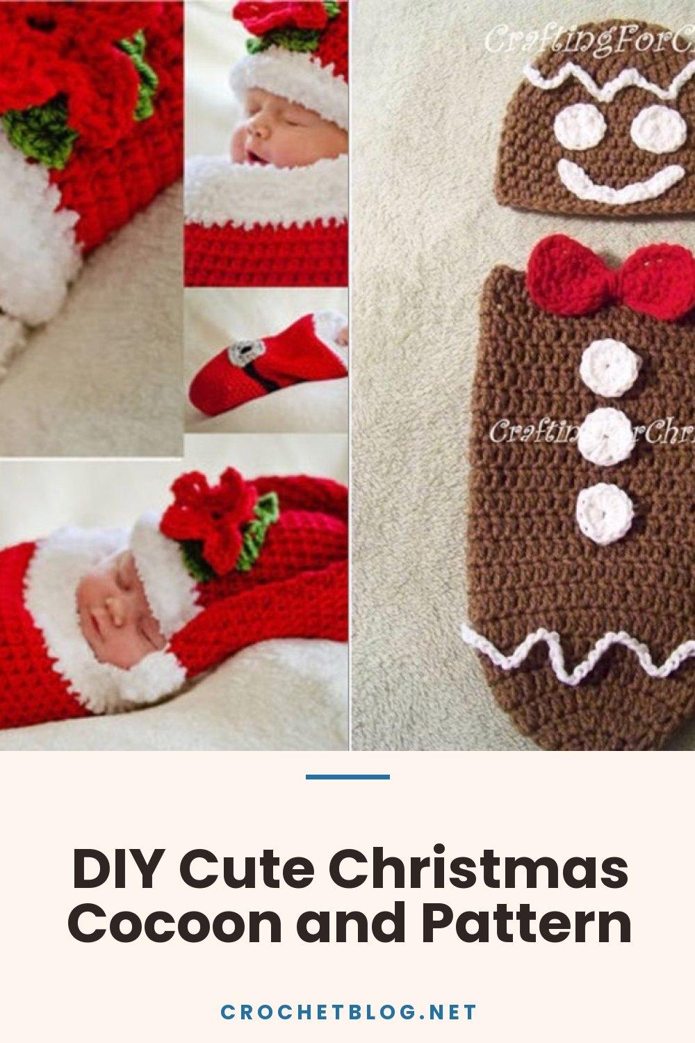 DIY Cute Christmas Cocoon and Pattern