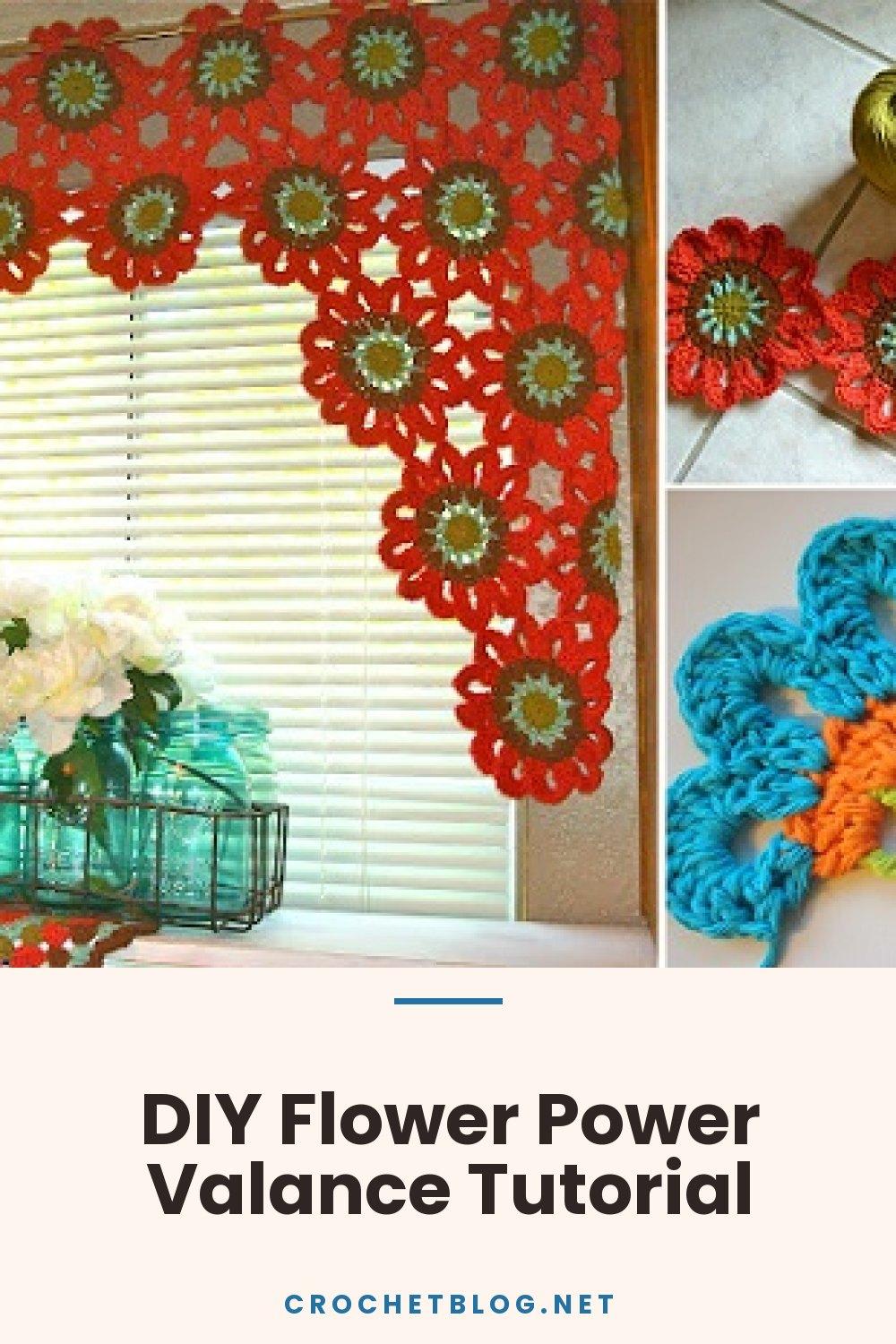 DIY Flower Power Valance Tutorial