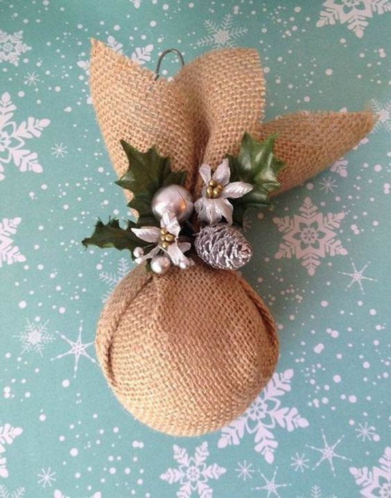 diy jute christmas baubles 5