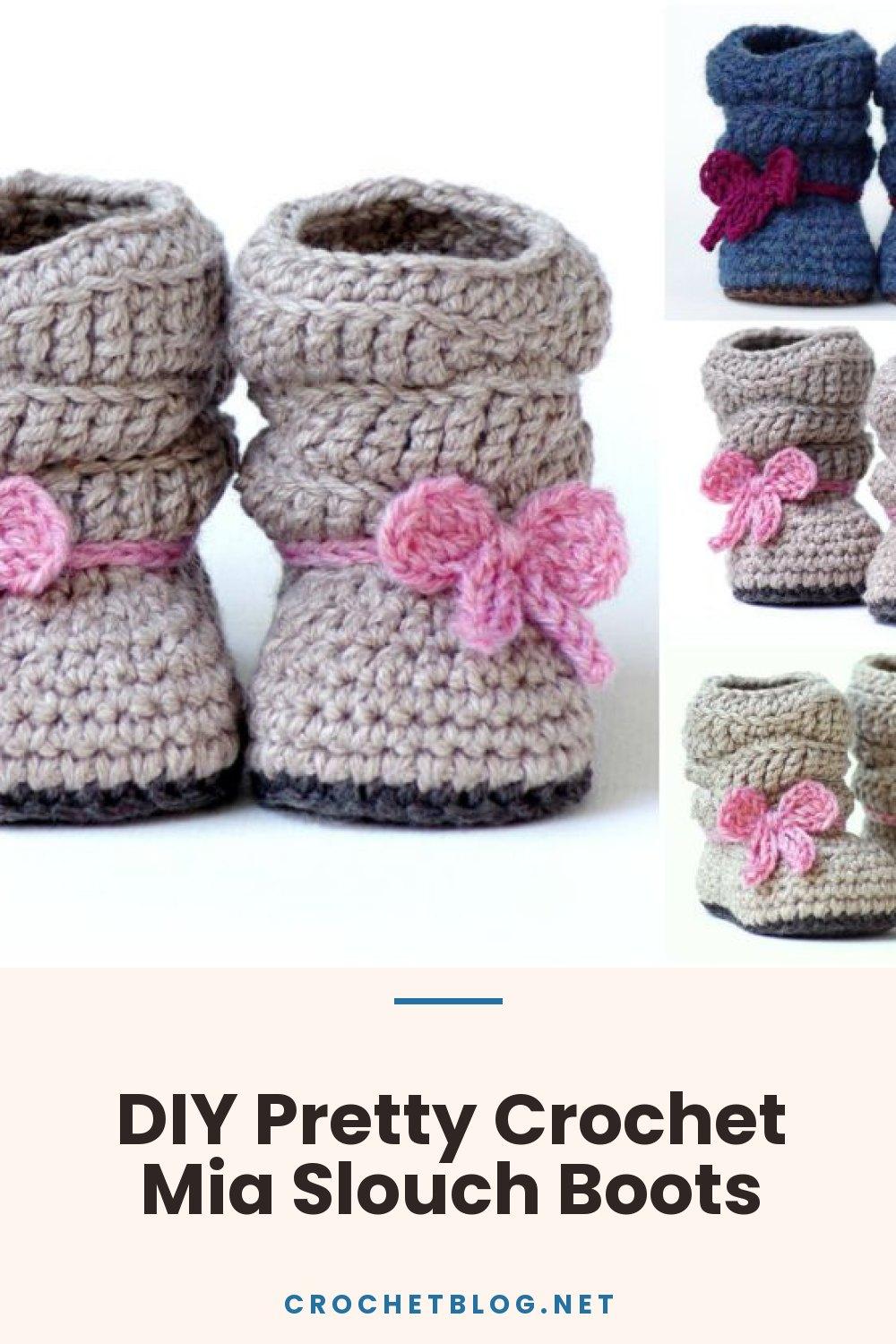 DIY Pretty Crochet Mia Slouch Boots