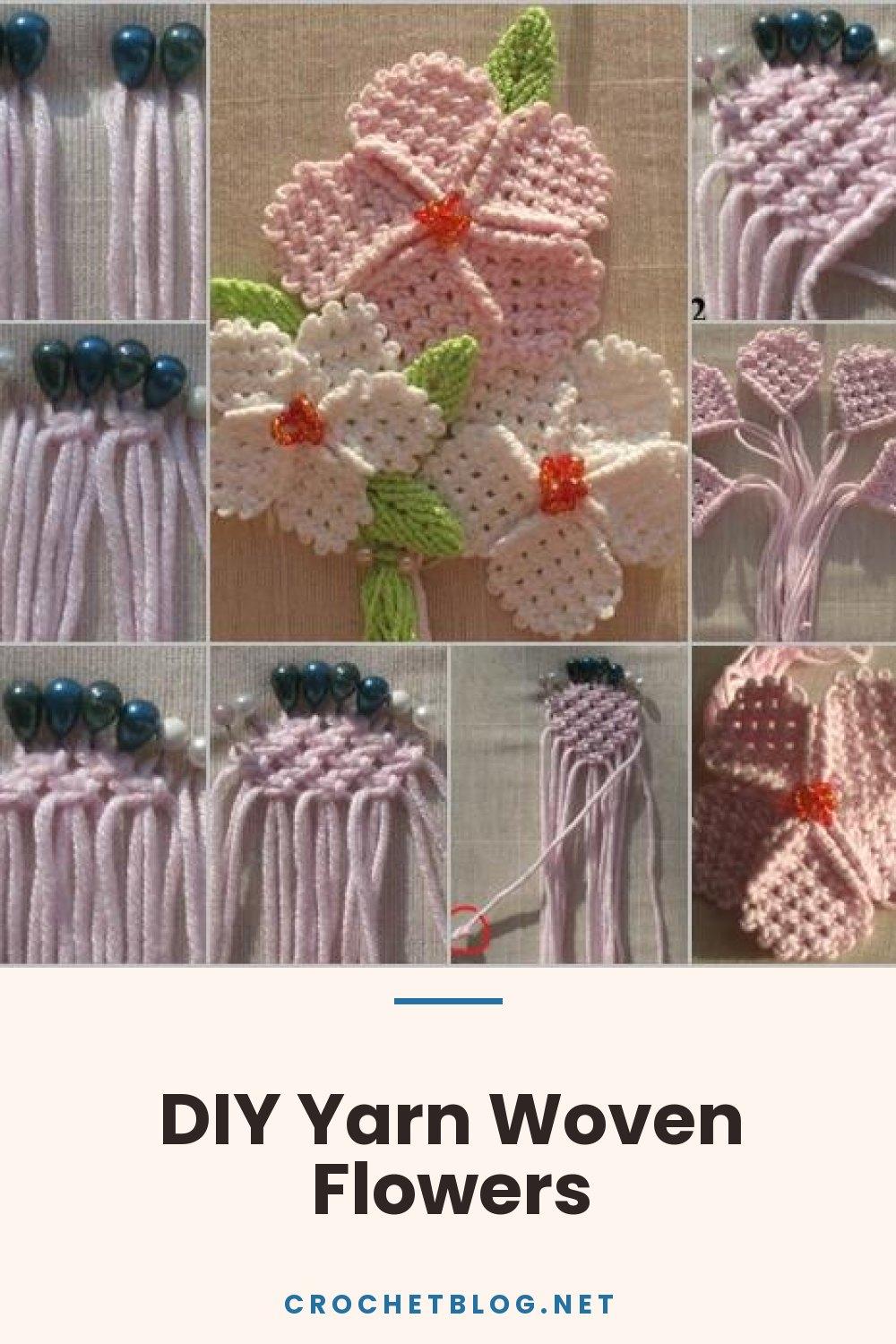 DIY Yarn Woven Flowers