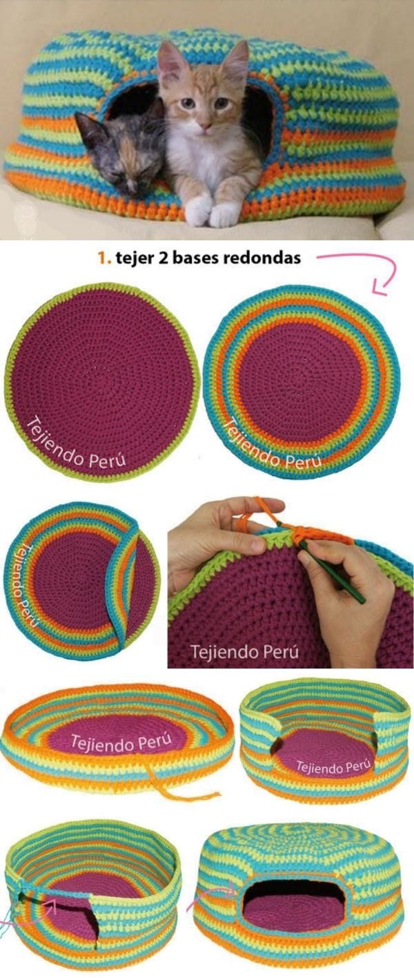 dog bed free crochet pattern and ideas 10