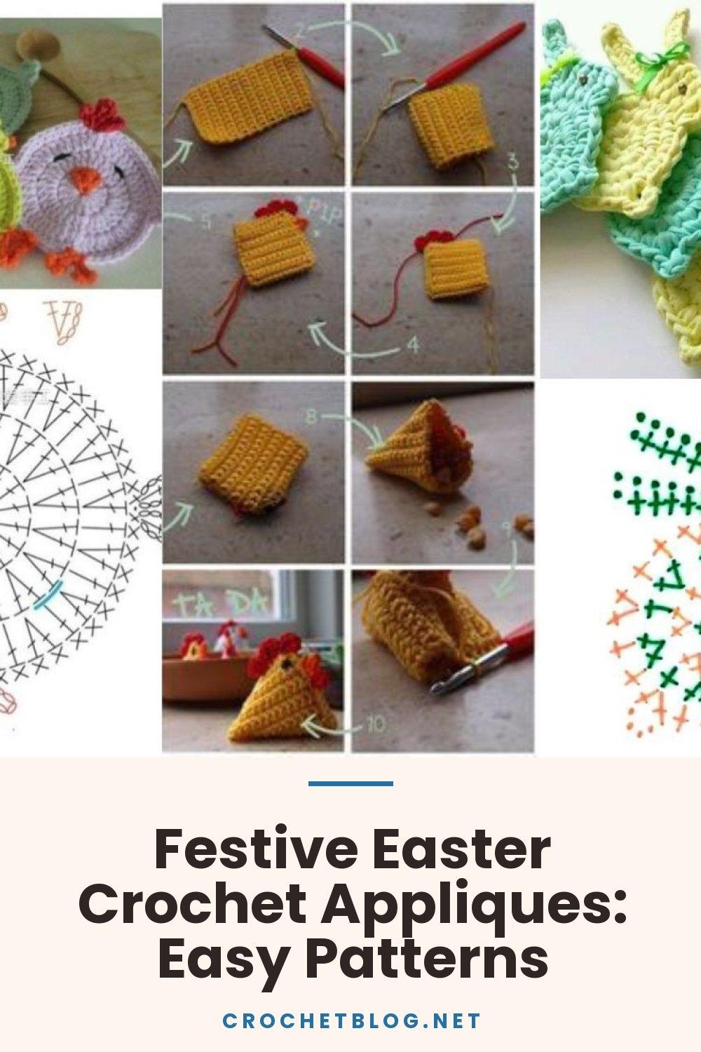 Festive Easter Crochet Appliques: Easy Patterns