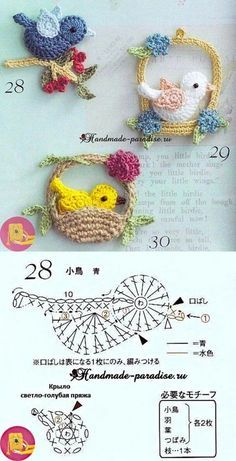 easter crochet appliques 8