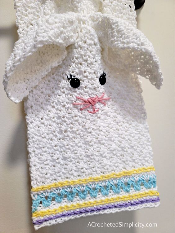 easter towel topper crochet pattern 3