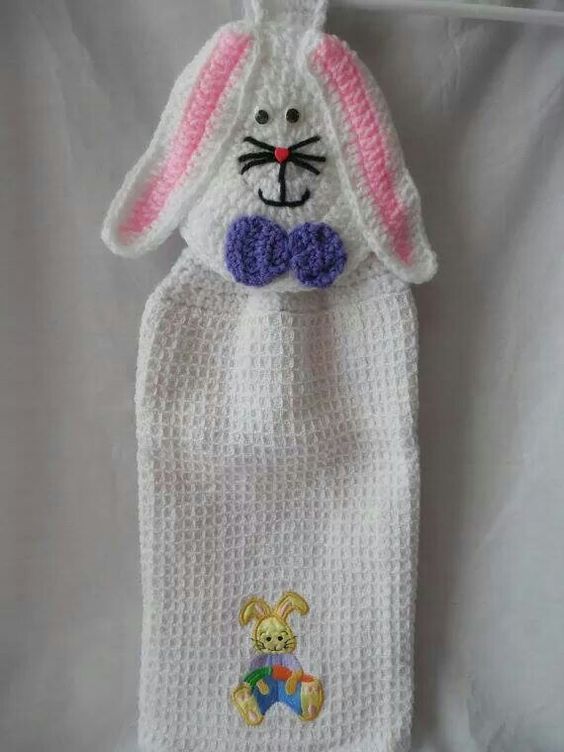 easter towel topper crochet pattern 4