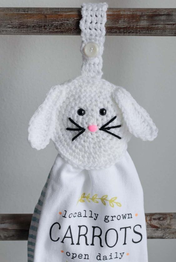 easter towel topper crochet pattern 7