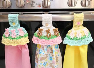 easter towel topper crochet pattern