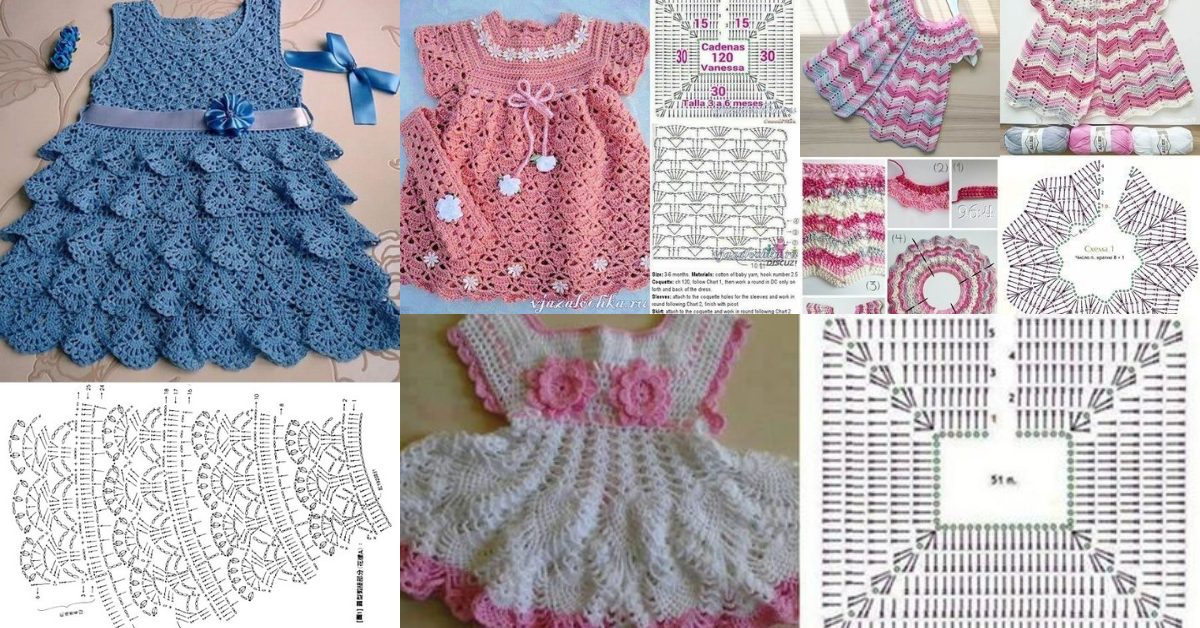 Easy crochet outlet baby dress