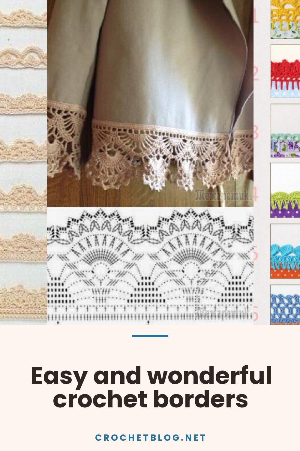 Easy and wonderful crochet borders