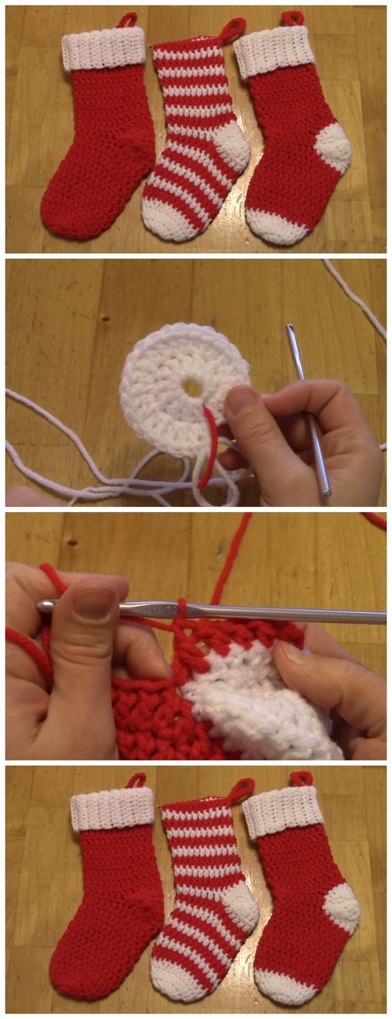 easy crochet christmas stockings 8