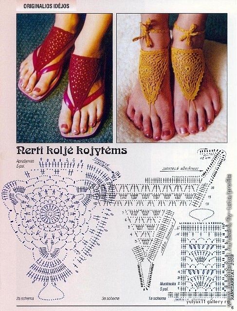 easy crochet flip flop ideas 6