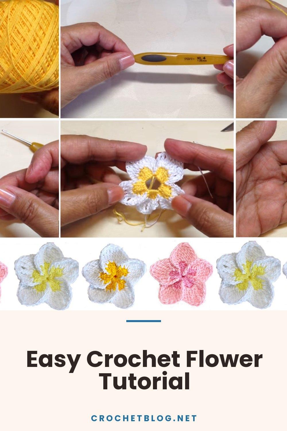 Easy Crochet Flower Tutorial