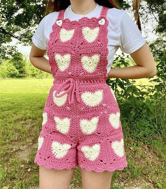 easy crochet granny romper 2