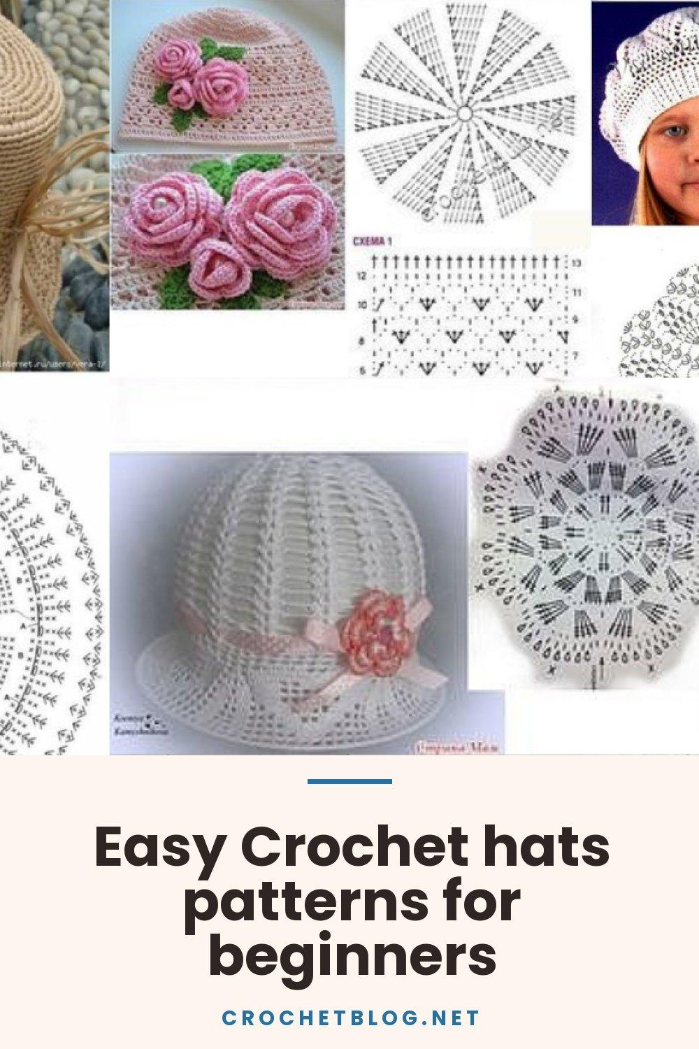 Easy Crochet hats patterns for beginners