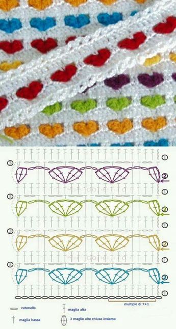 easy crochet heart pattern 6