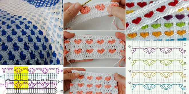 easy crochet heart pattern