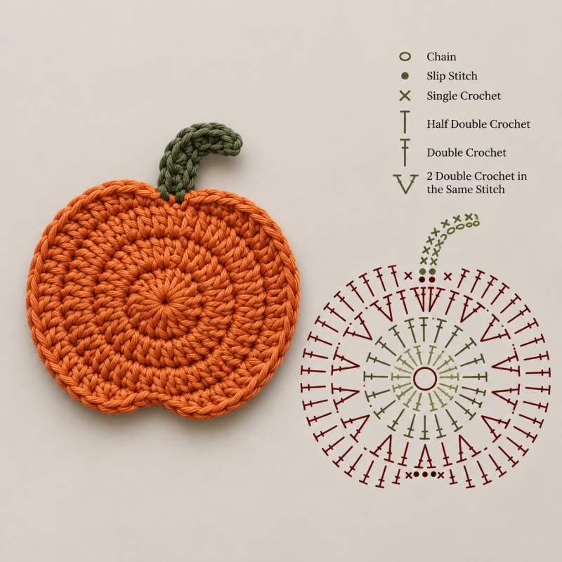 easy crochet pumpkin tutorial 3