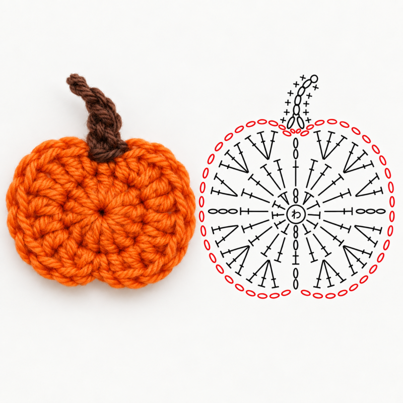 easy crochet pumpkin tutorial 5