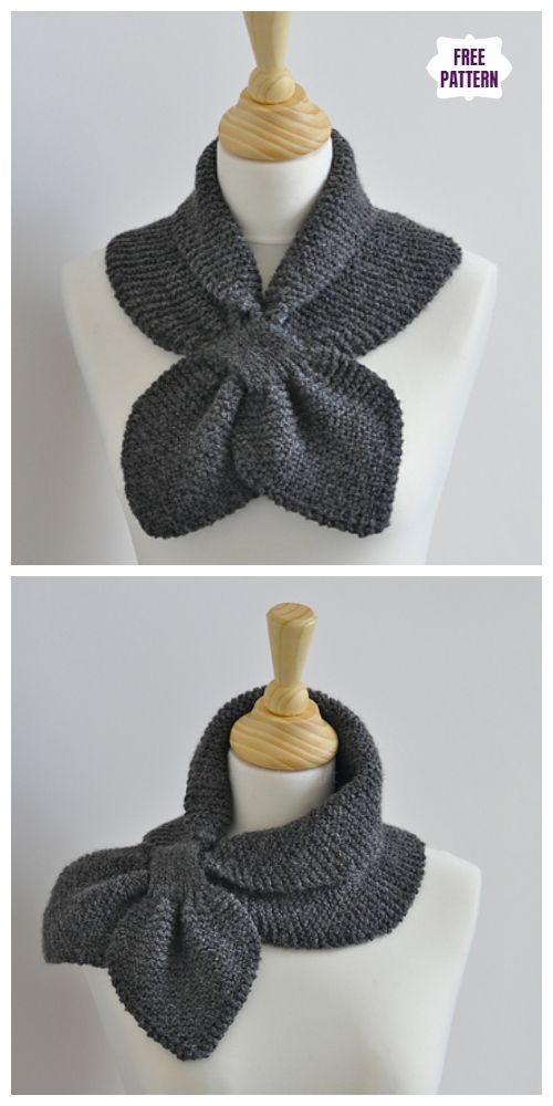 easy keyhole knit scarf for beginners 6