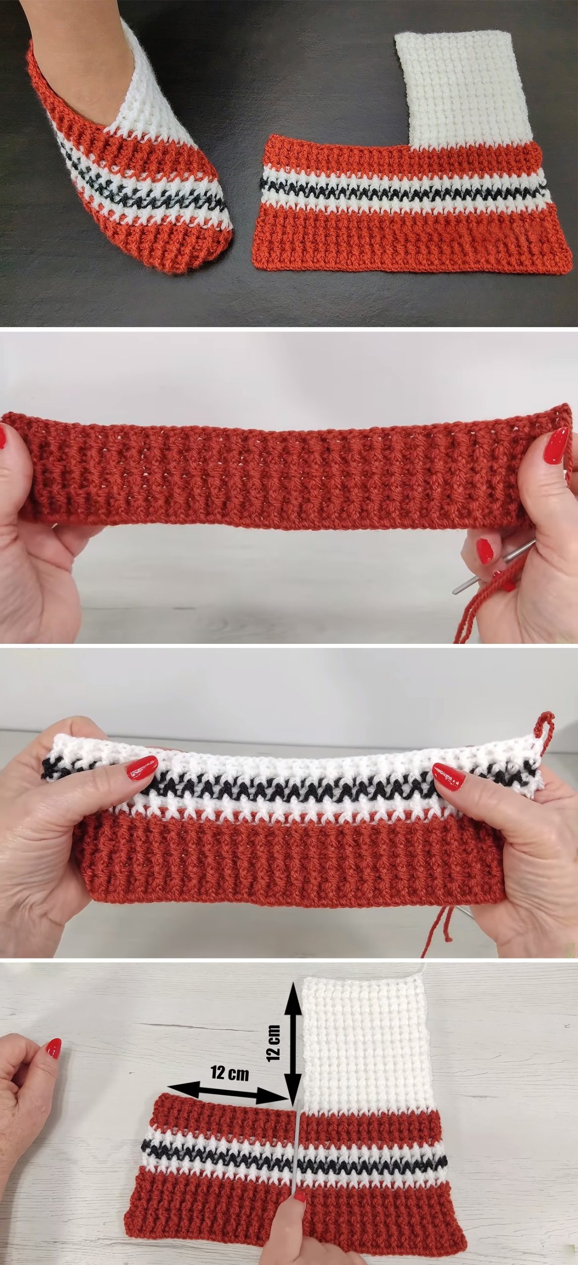easy single fold crochet slippers 1 scaled