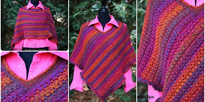 effortless poncho crochet