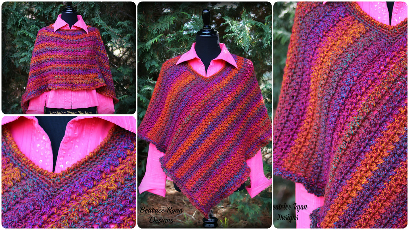 effortless poncho crochet