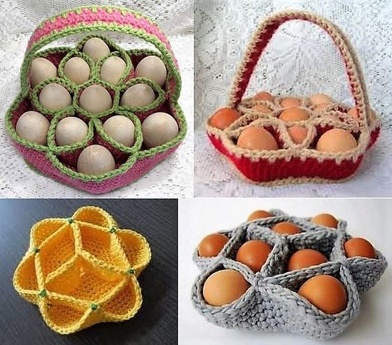 egg basket crochet ideas 1