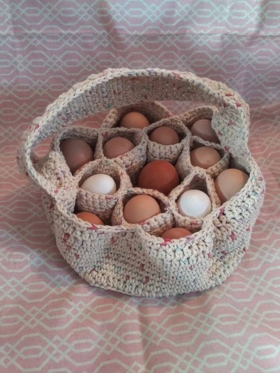 Egg Basket Crochet Pattern