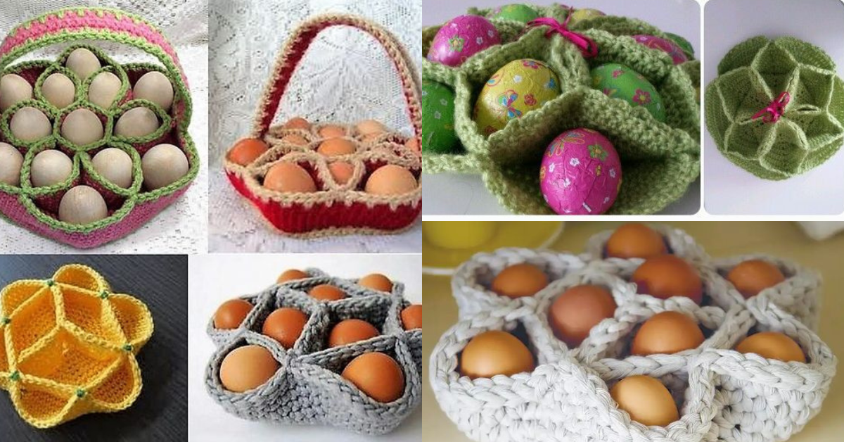 Egg Basket Crochet Pattern