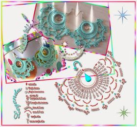 fan crochet earrings 5