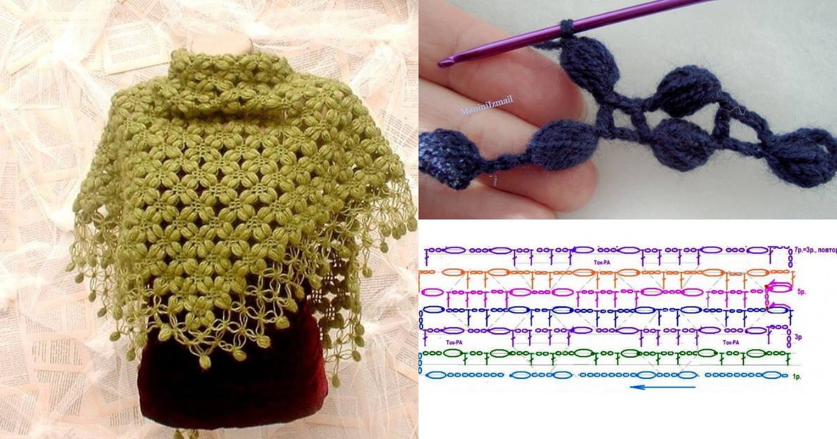 fancy crochet stitch step by step