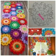 floral crochet table runner 7