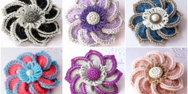 flower brooches