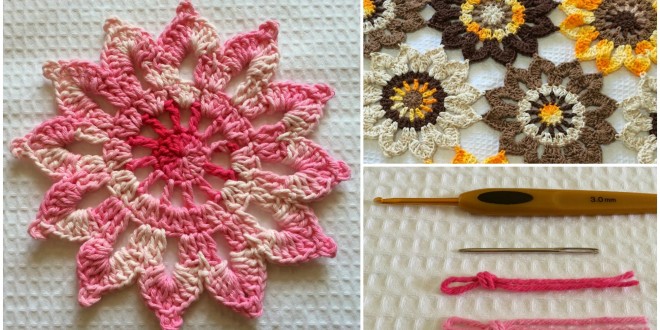flower curtain crochet