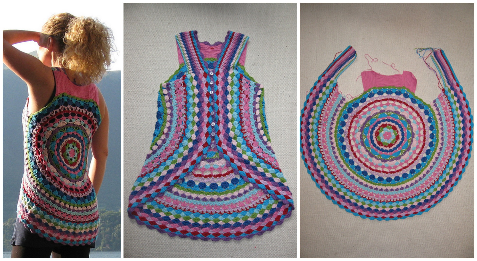 Crochet Flower Power Vest