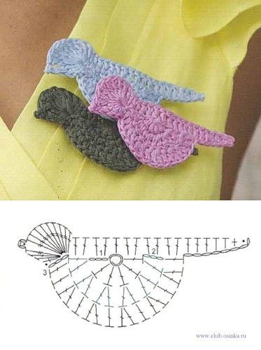 free crochet animal applique patterns 1