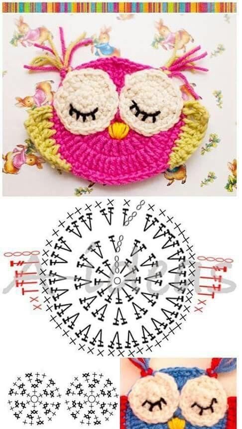 free crochet animal applique patterns 6