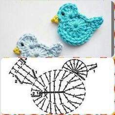 free crochet animal applique patterns