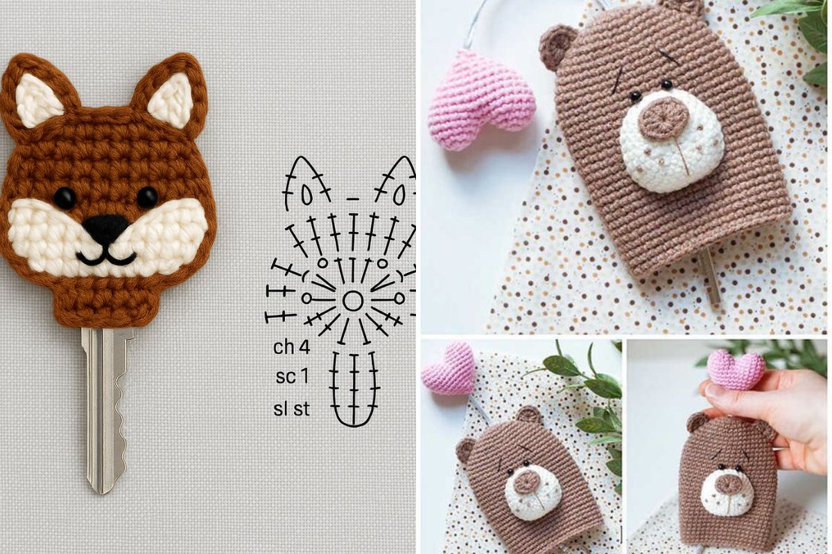 free crochet key cover patterns